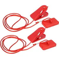 Gistuch 2pcs macchine in esecuzione interruttore di sicurezza blocco magnete pulsante universale accessorio clip rettangolo