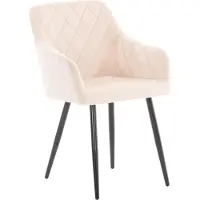 BellaFurn Sedia da pranzo - seduta confortevole - seduta laccata per un comfort duraturo | Materiale: Soft | Colore: Beige