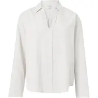 Calvin Klein Linen Ls Shirt White Sand Taglia: XL | Maglie a manica lunga Outlet | Donna | Marrone