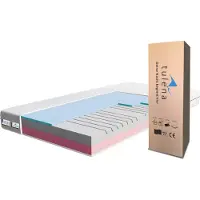 TULENA Materasso 160 x 200 cm Schiuma comfort medio morbido/medio duro H3 / H4 di base 18 cm Materasso reversibile Fodera antibatterica con cerniera