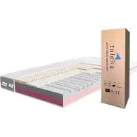 TULENA Materasso 200 x 200 cm Schiuma comfort morbido/medio morbido H2 / H3 Confort Plus 20 cm Materasso reversibile Fodera antibatterica con cerniera