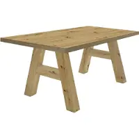 58 aufm Kessel Tavolo da pranzo Elia 2 140 x 90 x 75 Tavolo da pranzo in rovere nodoso 13262-140