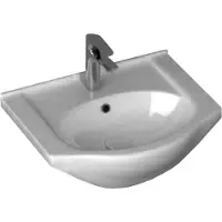 Leziter Lavabo in Vetroceramica V55 con ante, 55x42 cm