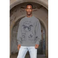 In Gold We Trust Unisex Lucky Bastard Grey Melange Taglia: L | Maglioni a maglia Outlet | Unisex | Grigio