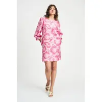 Pom Amsterdam Dress - Floral Jacquard Raspberry Taglia: 44 | Abiti Mini Outlet | Donna | Rosa