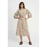 Pom Amsterdam Dress - Poplin Leopard Lush Taglia: 44 | Abiti in T-Shirt Outlet | Donna