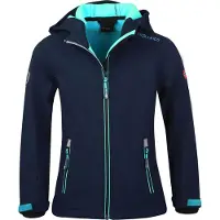 TROLLKIDS Girl's Trollfjord Jacket Giacca softshell Bambini (164, blu)