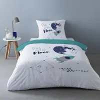Mylittleplace Completo letto CAPTAIN - Bianco - 140x200 cm