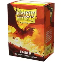 Dragon Shield Bustine Per Carte Dual Matte Ember Alaric Revolution Kindler 100 Bustine