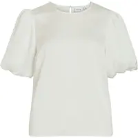 Vila Viellette Round Neck Top A Maniche Corte