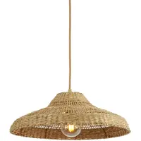 Good&Mojo Lampada a sospensione Santorini, Ø 60 cm, color naturale, alghe