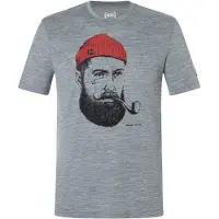 Super.natural Sailor Tee Maglia merino Uomo (S, grigio)