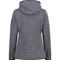 CMP Women's Jacket Fix Hood Jacquard Knitted 3H19826 Giacca in pile Donna (50, grigio)