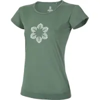 Ocun Women's Classic T Organic Flower T-shirt Donna (XS, olivia/verde)