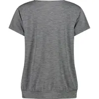 CMP Women's T-Shirt Round Neck Maglia funzionale Donna (34, grigio)