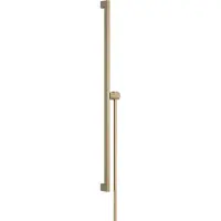 Hansgrohe Unica barre de douche E PURO, 90 cm avec support de pommeau de douche Easy Slide et flexible de douche, 24403140, 24403140