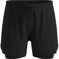 Odlo Zeroweight 5 Inch 2-in-1 Short Pantaloncini da running Uomo (XXL, nero)