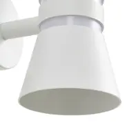 LUCANDE Applique da esterni LED Meravi, bianca, a 2 luci, IP44
