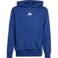 Adidas Kid's Small Logo Fleece Hoodie 225 Felpa con cappuccio Bambini (128, blu)