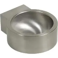 SANELA Lavabi in acciaio inox - Lavabo 450x380 mm, senza foro per rubinetto, acciaio inox opaco SLUN 17