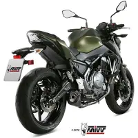 MIVV Sistema di scarico Delta Race con EG-BE NINJA 650/Z650 17- BL