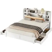 OKWISH Divano angolare poltrona a L, Divano letto a 3 posti con poggiapiedi, 3 posti con braccioli regolabili e 4 cuscini, Chaiselongue in tessuto ciniglia, Beige