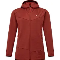 Salewa - Pile stretch da escursionismo - Puez Altavia PL Hd Jkt W Etruscan Red per Donne in Pelle - Taglia S - rosso