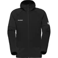 Mammut - Giacca intermedia da arrampicata elastica e resistente - Massone ML Hooded Jacket Men Black per Uomo - Taglia M - Nero