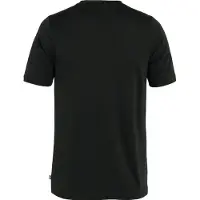 Fjällräven Abisko Wool Logo S/S Maglia merino Uomo (L, nero)