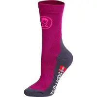 TROLLKIDS Kids Trekking Mid Cut Socks II 2-Pack Calze da trekking Bambini (35-38, lilla)