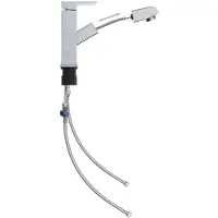 Syfax Rubinetto Lavabo da Bagno Estraibile Finitura Cromo 157x172 mm