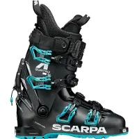 Scarpa - Scarpe da sci alpinismo e sci alpino compatibili GripWalk - 4-Quattro SL Black Azure in Alluminio - Taglia 46 - Nero