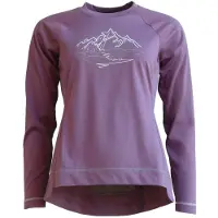 Zimtstern Women's PureFlowz Eco Shirt L/S Maglietta da ciclismo Donna (XL, lilla)