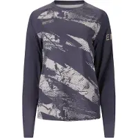 Endurance Women's Kronos Cycling/MTB L/S Shirt Maglietta da ciclismo Donna (4XL, grigio/blu)