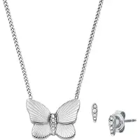 Fossil Steel jewelry set Butterfly JF04935SET (Collana, Orecchini)