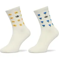Adidas Calzini Originals x Liberty London Crew Socks 2 Pairs donne - Bianco - XS
