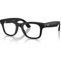 Ray-Ban - Occhiali da sole fotocromatici connessi - META Wayfarer - Gen 2 Matte Black/Transitions Grey - Nero