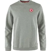 Fjällräven Felpa Leggera Girocollo Uomo 1960 Logo Badge Sweater Grey Melange