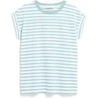Armedangels Women's Idaara Stripes T-shirt Donna (S, grigio/bianco)