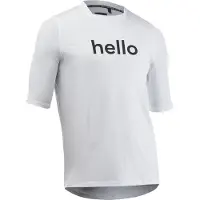 Northwave Bomb Hello Goodbye Jersey Short Sleeve Maglietta da ciclismo Uomo (L, bianco)