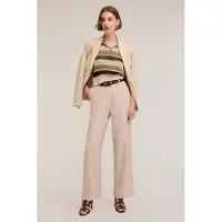 Motivi Palazzo Trousers In Flowing Viscose Blend Fabric Beige Taglia: 36 | Pantaloni da completo Outlet | Donna | Marrone