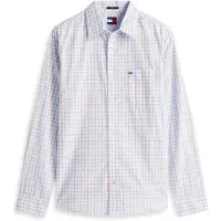 Tommy Hilfiger Tjm Regular Check Poplin Shirt Ecru Check Taglia: L | Camicie Casual Outlet | Uomo | Marrone