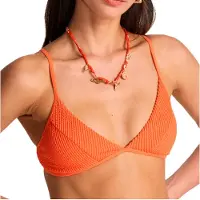 Billabong Women's Summer High Charlie Tri Parte superiore bikini Donna (M, arancione)
