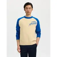 Selected Pullover A Maglia Uomini Blu L