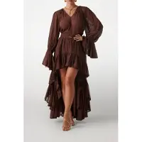 Guess Marciano By Elsa Ls Top Cioccolata Taglia: 44 | Maxi abiti Outlet | Donna