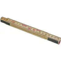 Hultafors Gliedermaßstab Länge 1 Meter, aus schwedischer Glasbirke