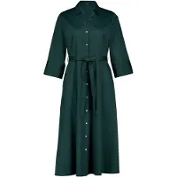 Zero Abito camicia verde scuro