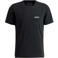 Swix Position Tee Maglia da corsa Uomo (L, nero)