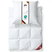 Ribeco GERMANIA piumino Johanna 135x200 cm e cuscino 80x80 cm in un set di 2 -piumino e cuscino in piuma e piumino, normale