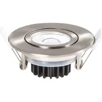LEDXON Faretto da incasso a soffitto EDOS 40° 3000K 9W CRI>80 IP65 730lm nichel argento orientabile